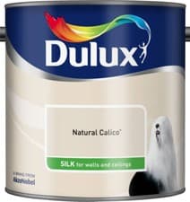 Image of Dulux Silk Interior Walls & Ceilings Emulsion Paint 2.5L - Natural Calico