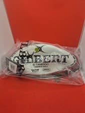 Image of Gilbert G-TR 4000 Green Red Training Quality Rugby Ball size 4 England 2012 All