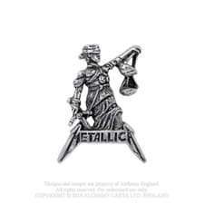 Image of METALLICA - JUSTICE FOR ALL PIN BADGE - D500z