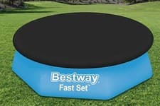 Image of 8ft 10ft 12ft 15ft INFLATABLE SWIMMING ROUND PADDLING FAST SET POOL COVER COVERS