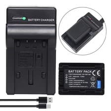 Image of VW-VBT190 Battery +Charger for HC-WX970 WX979 V110 V130 V210 WXF1 VX1 VX11 V380