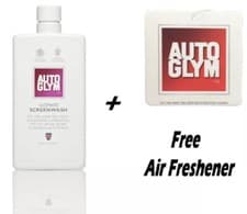 Image of 2 x Autoglym Ultimate Screenwash Screen Wash 500ml & Free Air Freshener