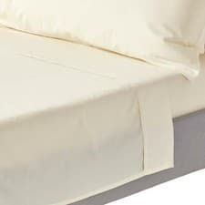 Image of 100% Egyptian Cotton Flat Sheets 200 TC 400 Thread Count Equivalent