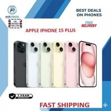 Image of NEW Apple iPhone 15 Plus-256GB-Unlocked SMART PHONE UK MODEL
