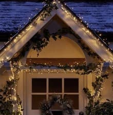 Image of 1000 Multi Function Warm White Christmas Lights Outdoor Or Indoor New W/o Box