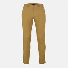 Image of Hugo BOSS Mens Chino Pants Beige Trousers W32 L32 Reg Fit Cotton Smart Casual