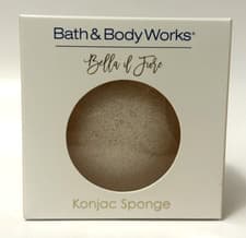 Image of 1 NEW BATH AND BODY WORKS WHITE KONJAC SPONGES VEGAN WITH ANTIOXIDANTS