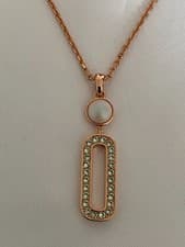 Image of Swarovski Kristallwelten Modern Pearl Necklace with Crystal from Swarovski