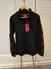 Image of Hugo Boss Men's Sporty Logo Jacketzp Relaxed Fit Zip Up Jacket Size Small