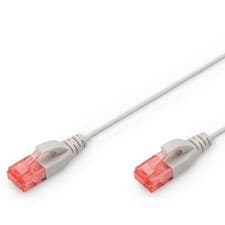 Image of SLIM Cat6 RJ45 UTP Network 3.8mm Thin Patch Panel Cable Ethernet LAN LSOH LSZH