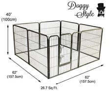 Image of DOGGY STYLE LARGE 8 SIDED HEAVY DUTY PUPPY PLAY PEN WHELPING DOG CAGE DS-HD01L