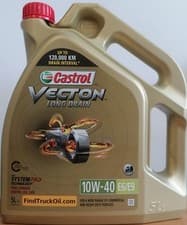 Image of Castrol Vecton Long Drain 10W-40 10W40 E6/E9 Fully Synth Engine Oil 5 Litres 5L