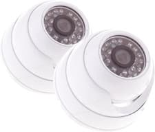 Image of Yale Indoor HD 720 Dome Camera Twin Pack, Hdc-302W-2,Yale SV-8C-4ABFX Smart Home