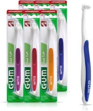 Image of GUM End Tuft Toothbrush 6 Pack Soft Bristles Ideal for Sensitive Teeth