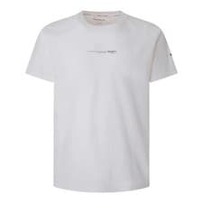 Image of Pepe Jeans Men's T-Shirt - David Tee, Round Neck, Short Sleeve, Cotton, Logo