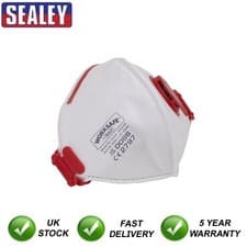 Image of Sealey Worksafe� Valved Fold Flat Mask FFP3 Pack of 10 9333/10