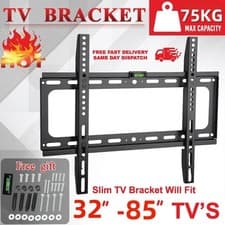Image of TV WALL BRACKET MOUNT FOR 26 30 32 40 50 70 UP TO 85 INCH UNIVERSAL LED LCD QLED