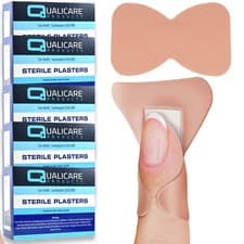 Image of 250 x GENUINE QUALICARE FINGERTIP PLASTERS Waterproof Finger Butterfly First Aid