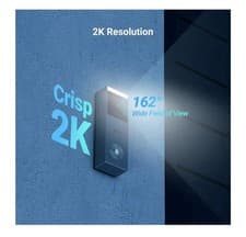 Image of EZVIZ 2K Solar Doorbell No Monthly Charges 8 GB Storage AI Detection Night Visio