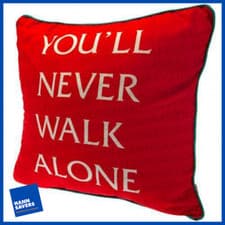 Image of Liverpool FC Vibrant Red Cushion YNWA 35CM X 35CM Official Merchandise NEW UK
