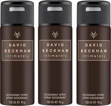 Image of David Beckham Intimately Deodorant Anti-Perspirant 150 ml (Pack of 3)