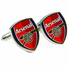 Image of Arsenal Crest Cufflinks - Football Merchandise Mens Gift Official License