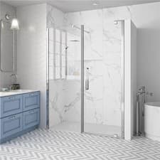 Image of Merlyn 10 Series Inline Pivot Shower Door 1400mm Wide - 10mm Glass