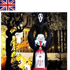 Image of Blow Up 8.8FT Halloween Ghost with Built-In LED - Perfect for Outdoor Decoration