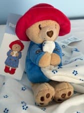 Image of Paddington Bear Baby Comforter M&S Plush Toy Blanket Lovey BNWT