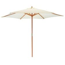 Image of Garden Patio Parasol Umbrella Hardwood Frame 2.7m Outdoor Beach Sun Shade