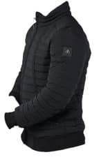 Image of Moose Knuckles Black Zip-Up Black Padded Down Jacket Size LARGE RRP £405 Genuine
