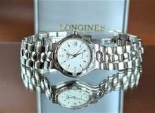 Image of Longines Conquest Ladies Swiss Quartz Watch - Box - Papers- Excellent