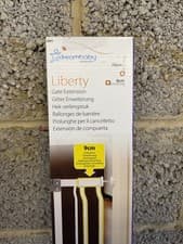 Image of 2x Dreambaby Ava & Liberty Baby Safety Gate Extension 9cm Wide & 76cm Tall White