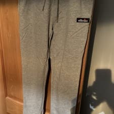 Image of Ellesse mens joggers jogging bottoms, size medium, grey, never worn 80s casuals