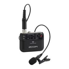 Image of Zoom - F2 Field Recorder & Omnidirectional Lavalier Mic, 44.1kHz/32-bit float, 5