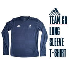 Image of UNISEX ADIDAS TEAM GB TOKYO 2020 OLYMPIC ATHLETE Technical L/S T-Shirt 28/30🇬🇧