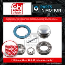 Image of Wheel Bearing Kit fits VW POLO Rear 75 to 02 APS598625 191598625 311405625B Febi