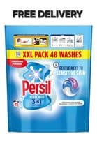 Image of Persil Non Bio 3 in 1 Washing Capsules Gentle next to soft skin 48 free delivery