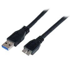Image of StarTech.com USB3CAUB1M 1 m 3 ft Certified SuperSpeed USB 3.0 A to Micro B Cable