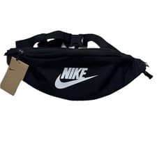 Image of Nike Unisex Heritage Waist Bags Casual Black Run Gym Casual Hip Travel Fanny