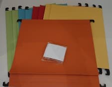 Image of A4 Suspension Files Green / Assorted Colours 5 Pack 10 Pack Colours 10 Pack File