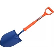 Image of Insulated Round Mouth Shovel  Carbon Steel Head And Bs Standard Shaft &Grip 2648