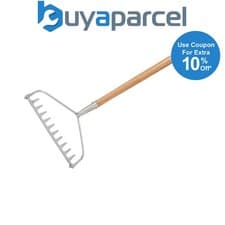 Image of Kent & Stowe 70100731 Stainless Steel Garden Life Soil Rake Garden FSC
