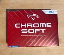 Image of Callaway Chrome Soft Triple Track Golf Balls 12pk White (bulk Discount) White