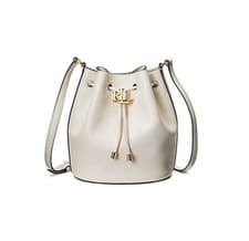 Image of Lauren Ralph Lauren's Andie Small Leather Drawstring Bag