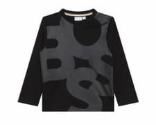 Image of Hugo Boss Baby's J05953 Boys Long Sleeve T-Shirt Black Top