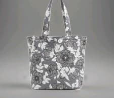 Image of NWT Vera Bradley Grand Tote Moon Shadow Meadow Shoulder Purse Handbag Large