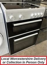Image of Beko FDC6701W White Electric Cooker Double Oven Ceramic Hob 60cm FDC6701 PEC