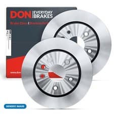 Image of 2x Brake Discs Set Front Externally Vented Fits Opel Saab Vauxhall DON PCD10572