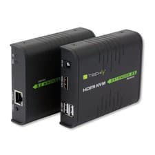 Image of TECHLY HDMI KVM Extender for Network Cable
